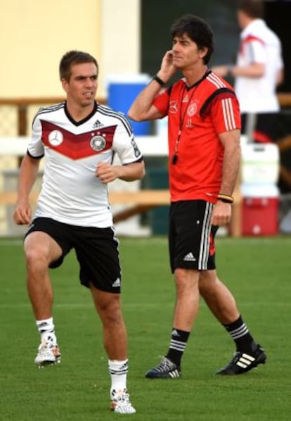 Lahm y Löw.