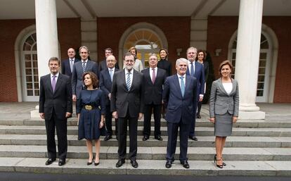 El nuevo Gobierno antes del primer Consejo de Ministros.