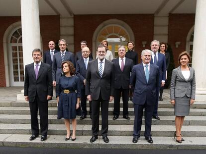 El nuevo Gobierno antes del primer Consejo de Ministros.  