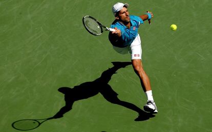 Djokovic, durante la final contra Raonic.