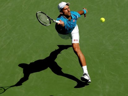 Djokovic, durante la final contra Raonic.