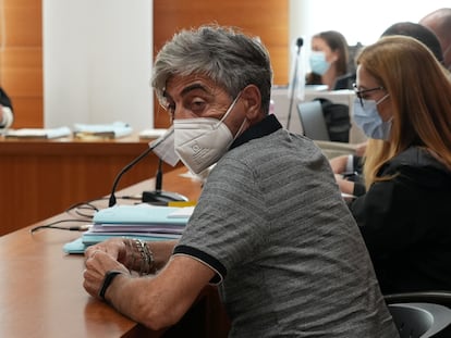 Vicente Paradís, durante el juicio, el pasado 21 de julio en Castellón.