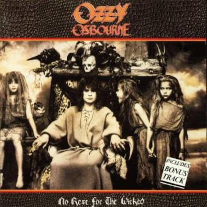 Portada del disco de Ozzy Osbourne 'No rest for the wicked' (1988), donde se incluye la canción dedicada a Manson, 'Bloodbath in paradise'.