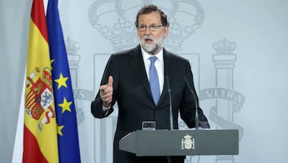 Mariano Rajoy després del Consell de Ministres.
