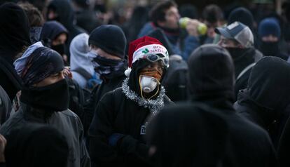 Un manifestant nadalenc.