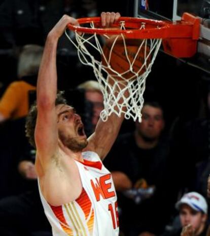 Gasol, durante su participación en el 'Allstar' de 2009 con el equipo de la Conferencia Oeste