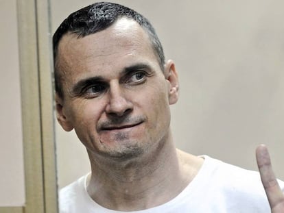 Oleg Sentsov, en un juzgado ruso a mediados de 2015.