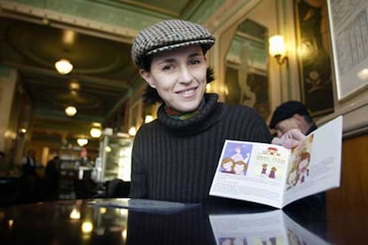 Georgina García-Mauriño en el Café de la Ópera, de Barcelona.