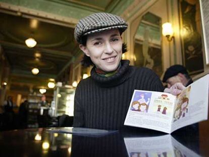 Georgina García-Mauriño en el Café de la Ópera, de Barcelona.