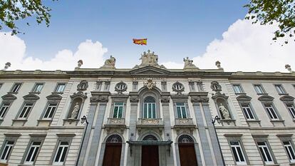 Fachada del Tribunal Supremo, en Madrid, en una imagen del pasado mes de abril.