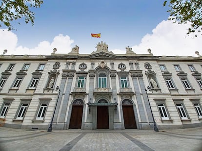 Fachada del Tribunal Supremo, en Madrid, en una imagen del pasado mes de abril.