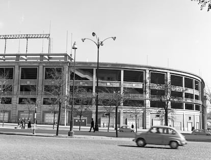 El estadio Santiago Bernabéu, en la década de 1960.