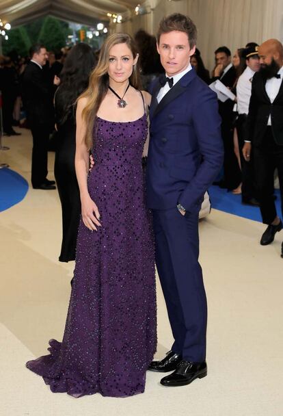 Hannah Bagshawe y Eddie Redmayne.