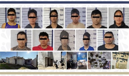 Detenidos e incautaciones del operativo en Amozoc.