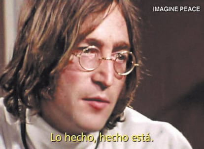 <b>Fotograma de la campaña <i>Anti retro</i> de Citröen que recupera una entrevista de John Lennon</b>