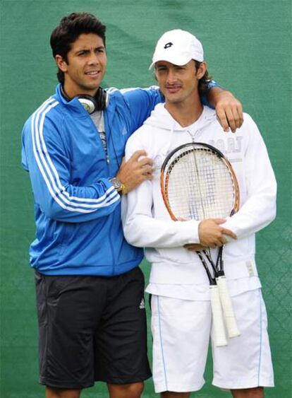 Fernando Verdasco (a la izquierda) y Juan Carlos Ferrero.