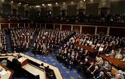 Alaui, en un momento de su discurso ante el Congreso estadounidense.