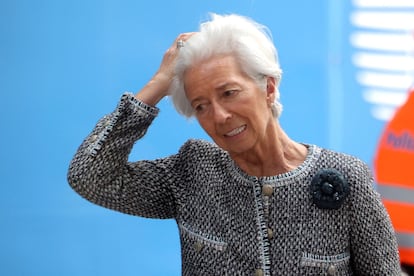 La presidenta del BCE, Christine Lagarde, en el pasado Consejo Europeo del 24 de marzo en Bruselas.