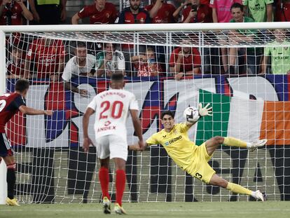 Liga Santander: Amir Oroz bate a Bono en el penalti que valió el triunfo de Osasuna ante el Sevilla