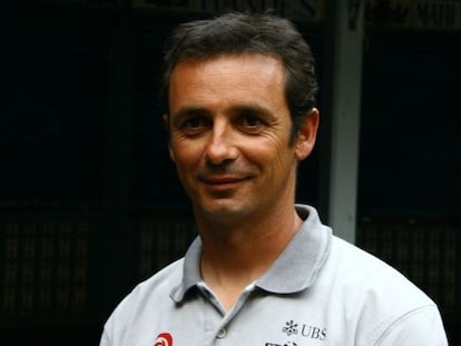 Jordi Calafat, en 2005, con el Alinghi.