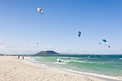 Playa de Corralejo, en Fuerteventura.