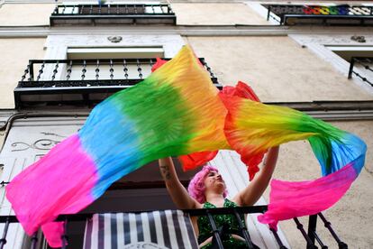 Fiestas del Orgullo LGTBI en el barrio de Chueca (Madrid) en 2019.