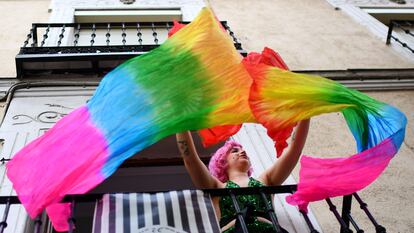 Fiestas del Orgullo LGTBI en el barrio de Chueca (Madrid) en 2019.