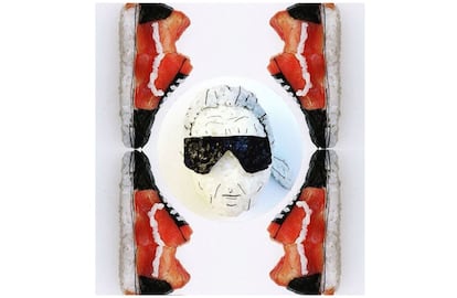 The Onigiri Art también puede considerarse una newsletter fashionista. Las colaboraciones más insólitas del año acaban entre sus posts. En la imagen, la alianza de Karl Lagerfeld x Vans.