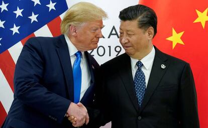 Donald Trump y Xi Jinping, a finales de junio en Osaka (Japón).