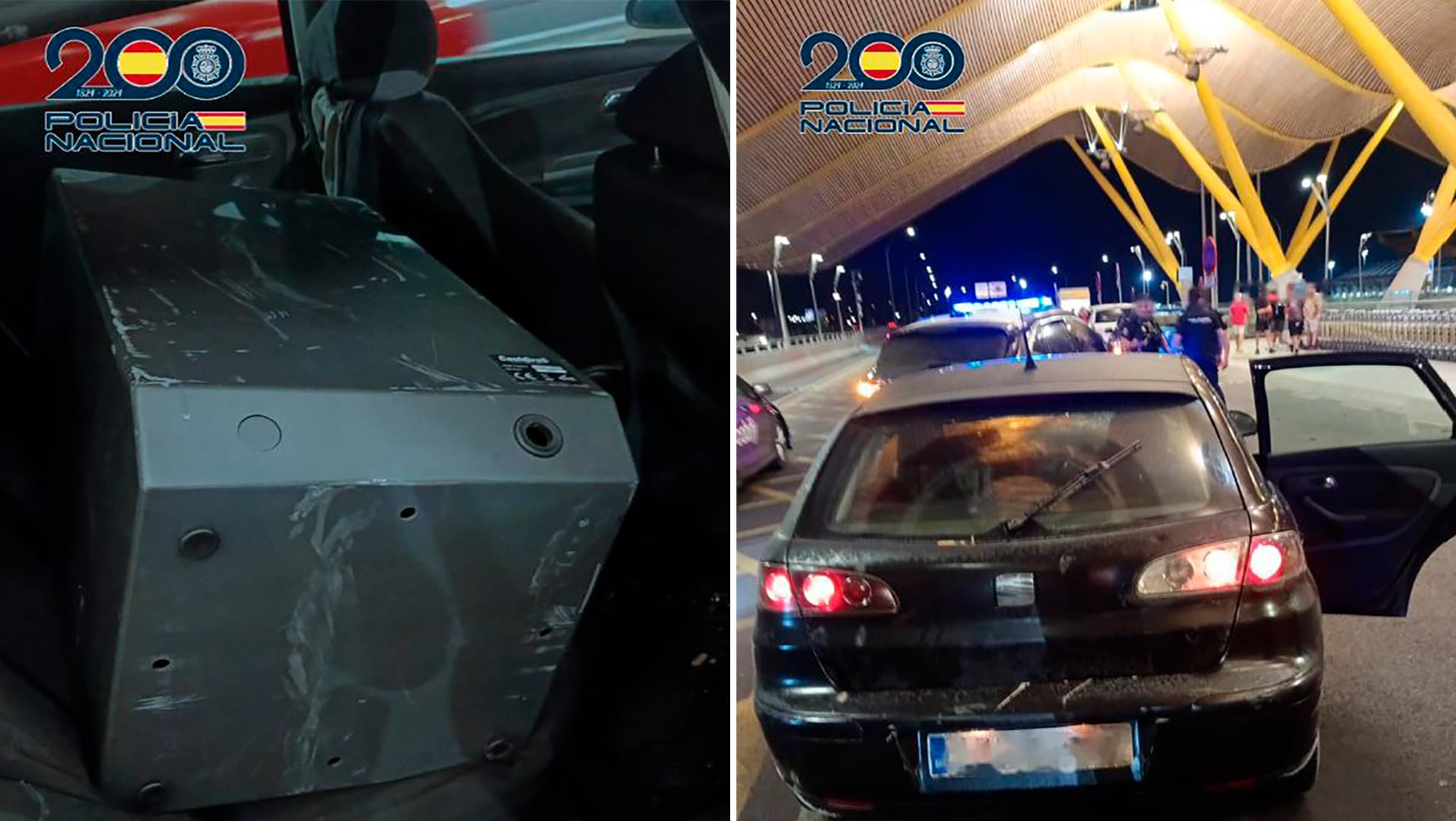 Tres detenidos por robar en una cafetería de Villalba y huir hasta Barajas por cinco carreteras en un coche robado