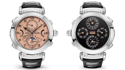 Parte anterior y posterior del reloj de pulsera más caro del mundo.