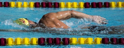 Michael Phelps se prepara para los Juegos Olímpicos de Río de Janeiro, entrenando en la Universidad de Arizona, en Tempe.