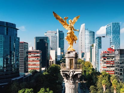 Monumento a la Independencia en Ciudad de México.