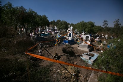 Panteón San Nicólas Tolentino, en Iztapala, donde recientemente fue sustraído el cuerpo del infante Tadeo.