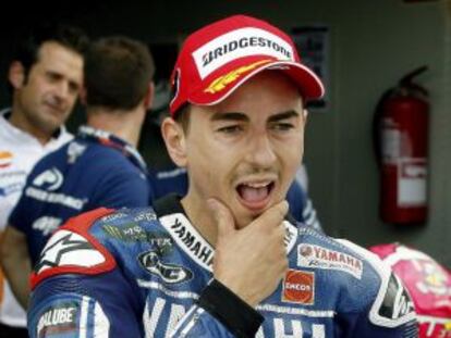 Jorge Lorenzo, en el Gran Premio de Arag&oacute;n 
 