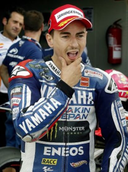 Jorge Lorenzo, en el Gran Premio de Arag&oacute;n 
 