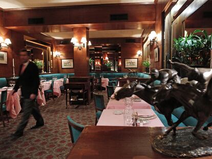 Imagen tomada ayer por la tarde en el comedor principal del restaurante Jockey.