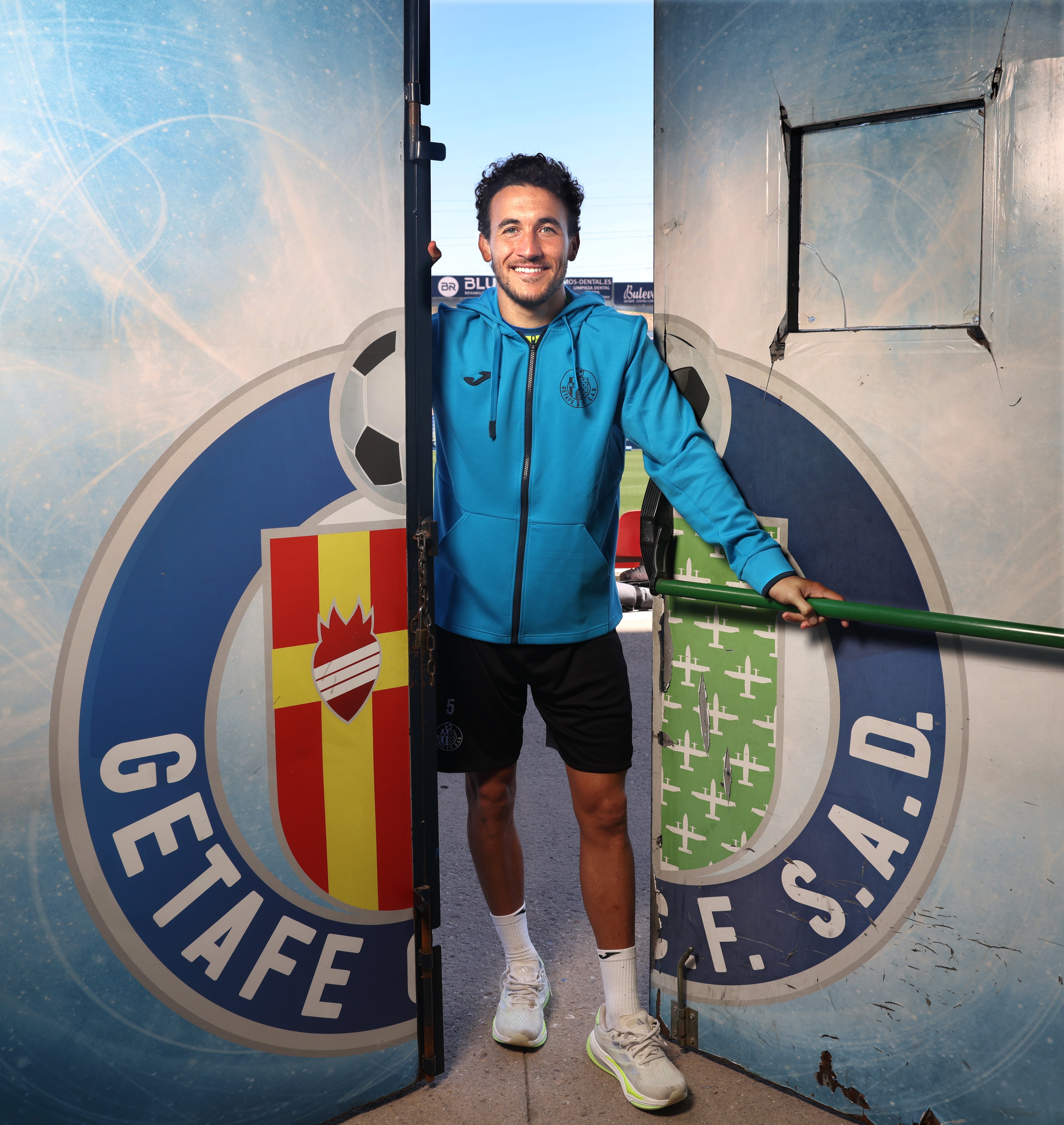 Luis Milla, en el Coliseum.