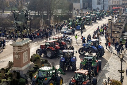 Movilización del sector agrario en la capital burgalesa para protestar por la situación del campo. 