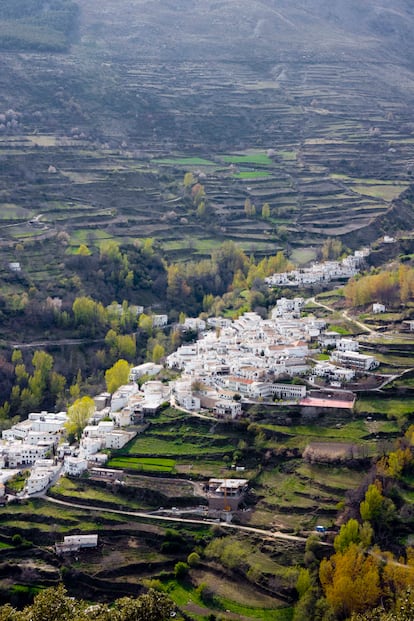 Trevlez (Granada, Andaluca). Ubicado en el corazn de Sierra Nevada y en lo ms alto de la Alpujarra granadina, y a menos de 100 kilmetros de la ciudad de Granada, Trevlez est considerado uno de los pueblos con ms historia de la pennsula Ibrica: hay restos de asentamientos neolticos y fue uno de los asentamientos moriscos que desencaden la Guerra de Rebelin de los Moriscos, entre 1568 y 1571. La localidad, de algo ms de 700 habitantes, est rodeada de naturaleza y cuenta con ms de 14 rutas de senderismo para todos los niveles. Adems de ser conocida por sus secaderos de jamones, la belleza de este enclave reside en monumentos como la iglesia de San Benito o la Ermita de San Antonio y de La Virgen de Las Nieves.