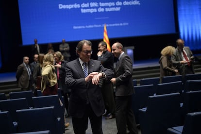 Artur Mas a l'acte convocat després del 9-N.