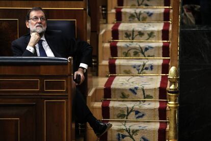 Mariano Rajoy, en una imagen de archivo en el Congreso.