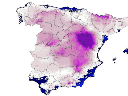 El mapa de temperaturas de la ola de frío