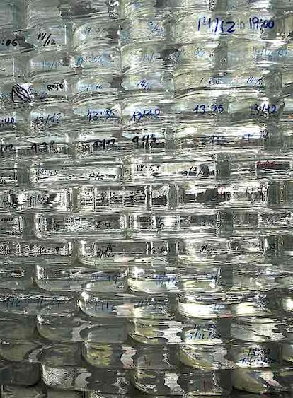 Piezas de vidrio del Monumento del 11-M
