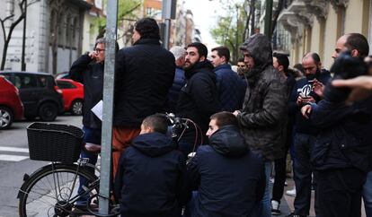 En el momento de la operación había dentro 11 personas, que estaban pasando la noche.