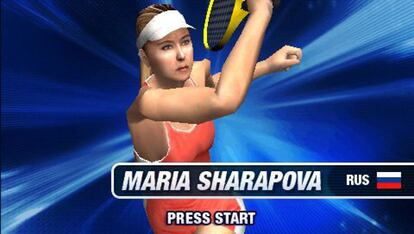 Sharapova, en la portada del videojuego 'Virtua Tennis: World Tour'. 