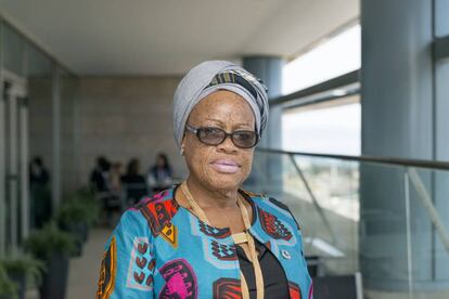 La ministra de Género, Infancia y Protección Social de Liberia, Julia Duncan-Cassell, en Barcelona.