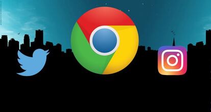 Chrome, Twitter e Instagram