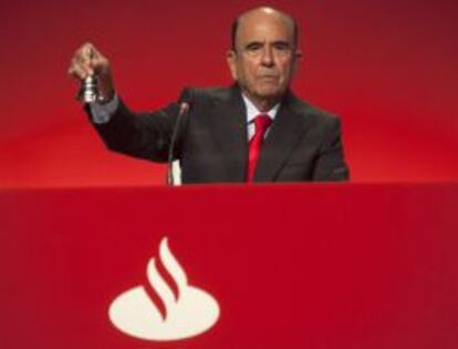 El presidente de Banco Santander, Emilio Botín.