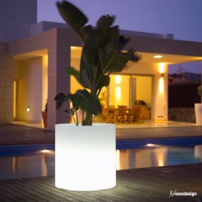 Jardinera iluminada de Greendesign.